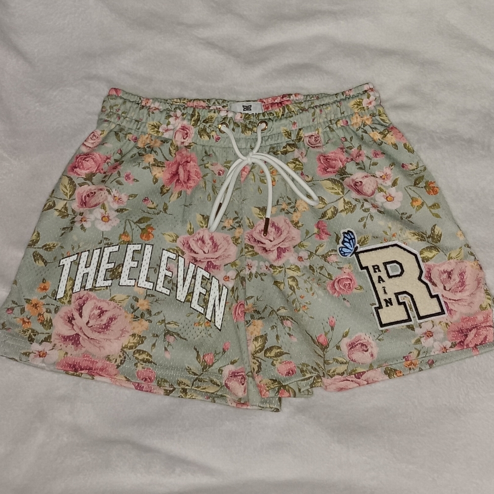 The Eleven Ryoko Rain Floral All Over Print Basketball Jersey Gym Shorts 11